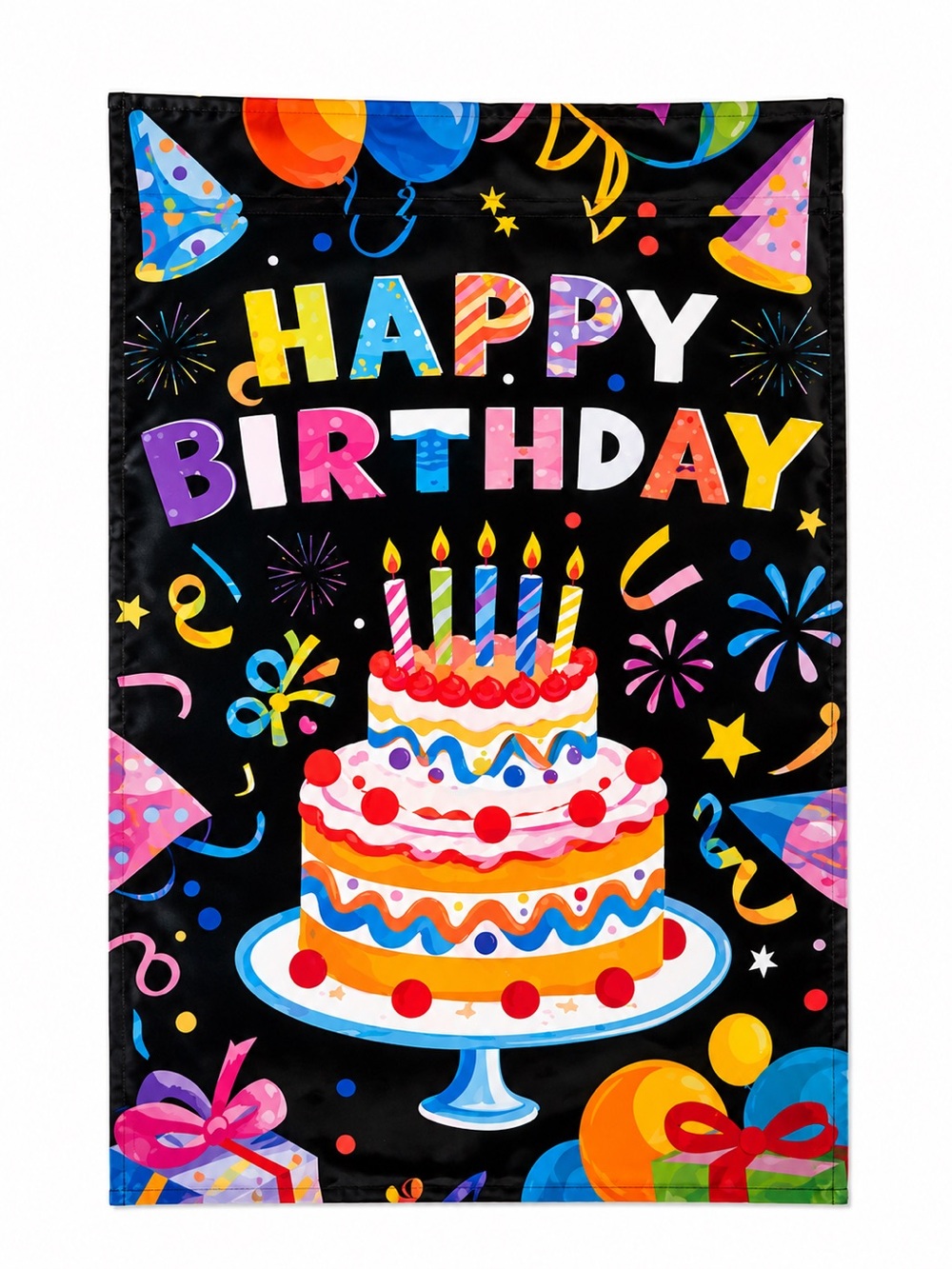 Happy Birthday Double Sided Garden Flag 12x18 NWT